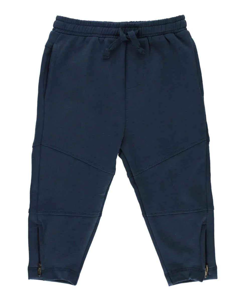 Navy Track Pants  - Doodlebug's Children's Boutique