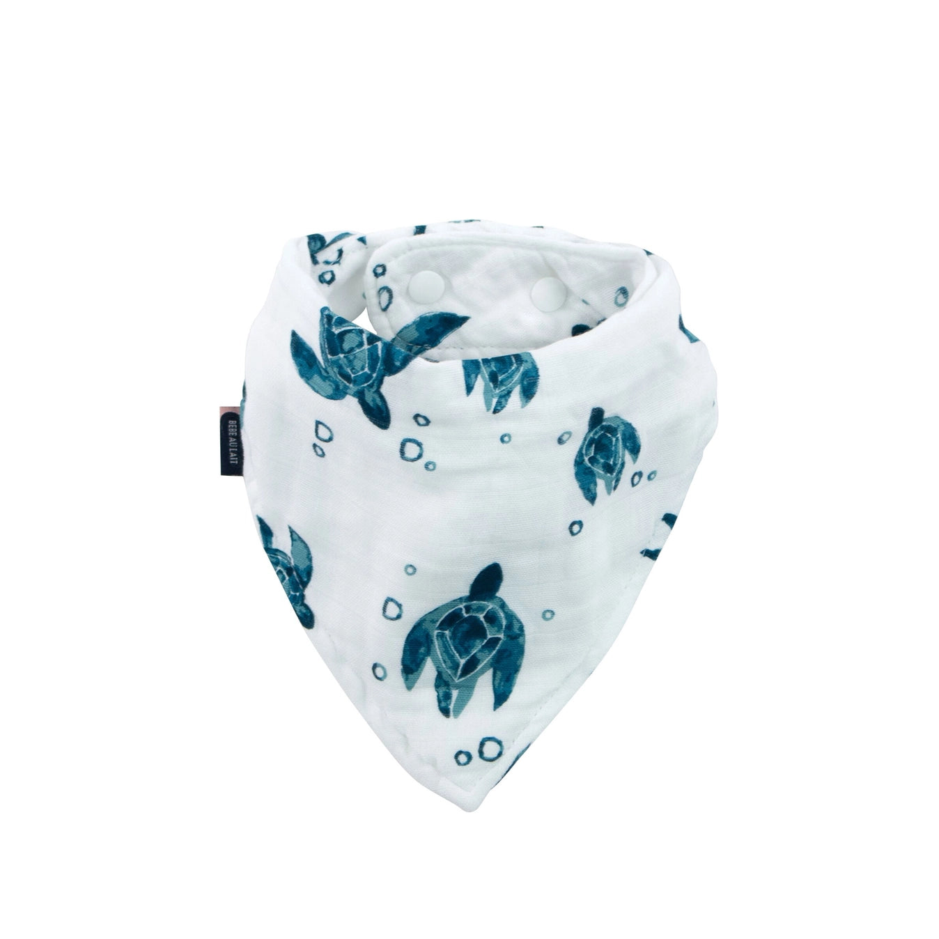 Sea Turtle Oh-So-Soft Muslin Bandana Bib  - Doodlebug's Children's Boutique