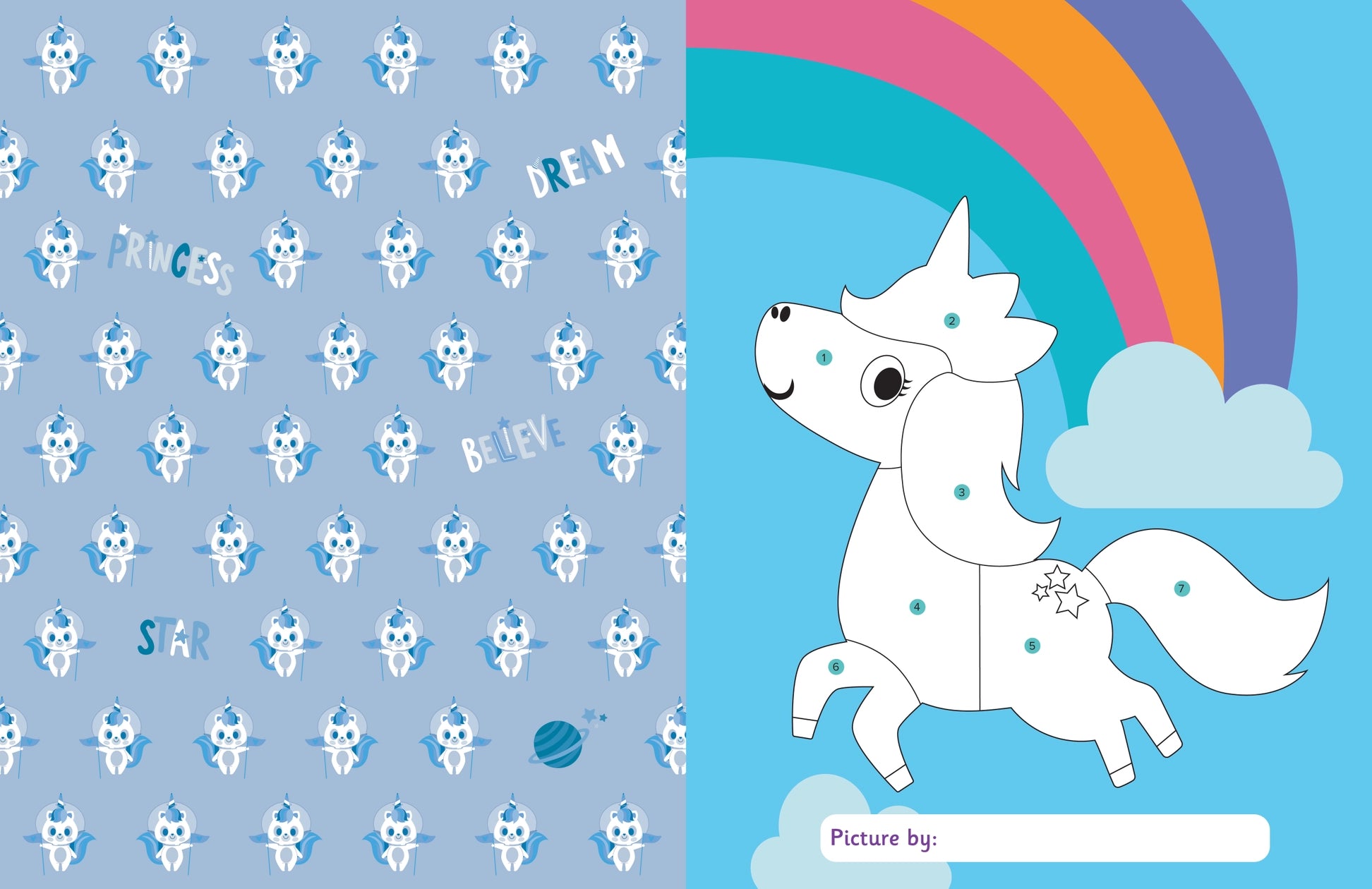 My First Sticker By Numbers: Magical Creatures Book  - Doodlebug's Children's Boutique