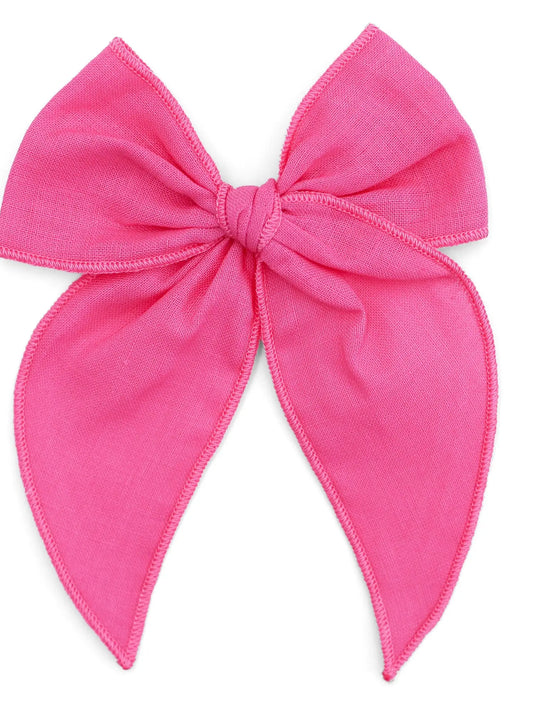 Party Girl Bow in Hot Pink  - Doodlebug's Children's Boutique