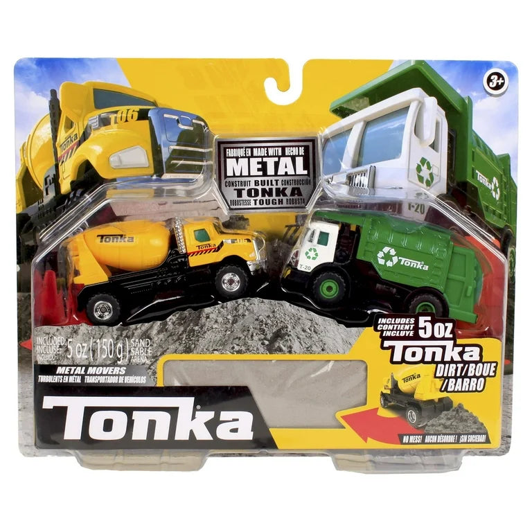 Metal Movers Cement Mixer and Garbage Truck  - Doodlebug's Children's Boutique