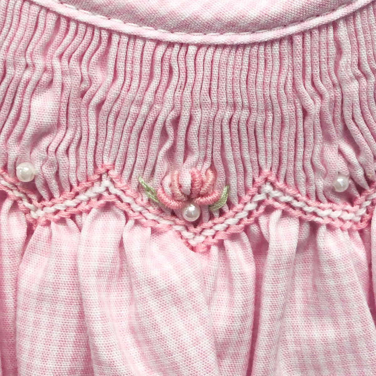 Pink Gingham Newborn Bishop Dress Set - Doodlebug's Children's Boutique
