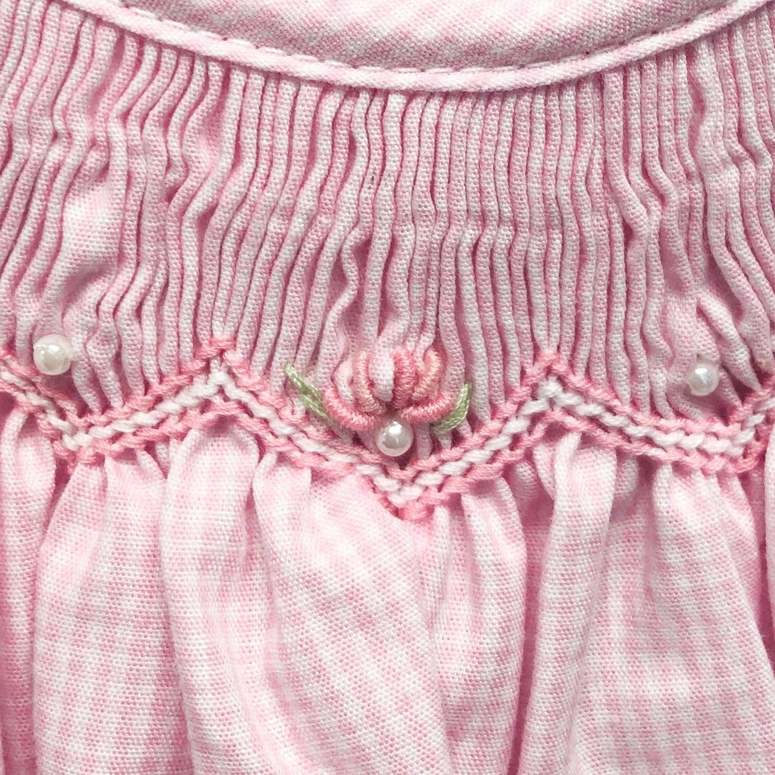 Pink Gingham Newborn Bishop Dress Set - Doodlebug's Children's Boutique