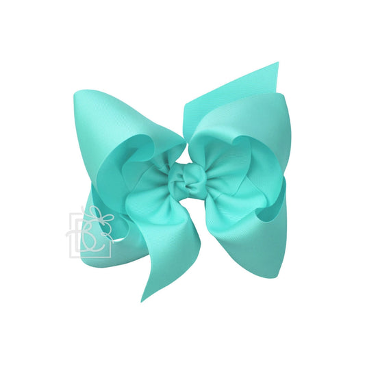 Texas Sized Bow in Aqua  - Doodlebug's Children's Boutique