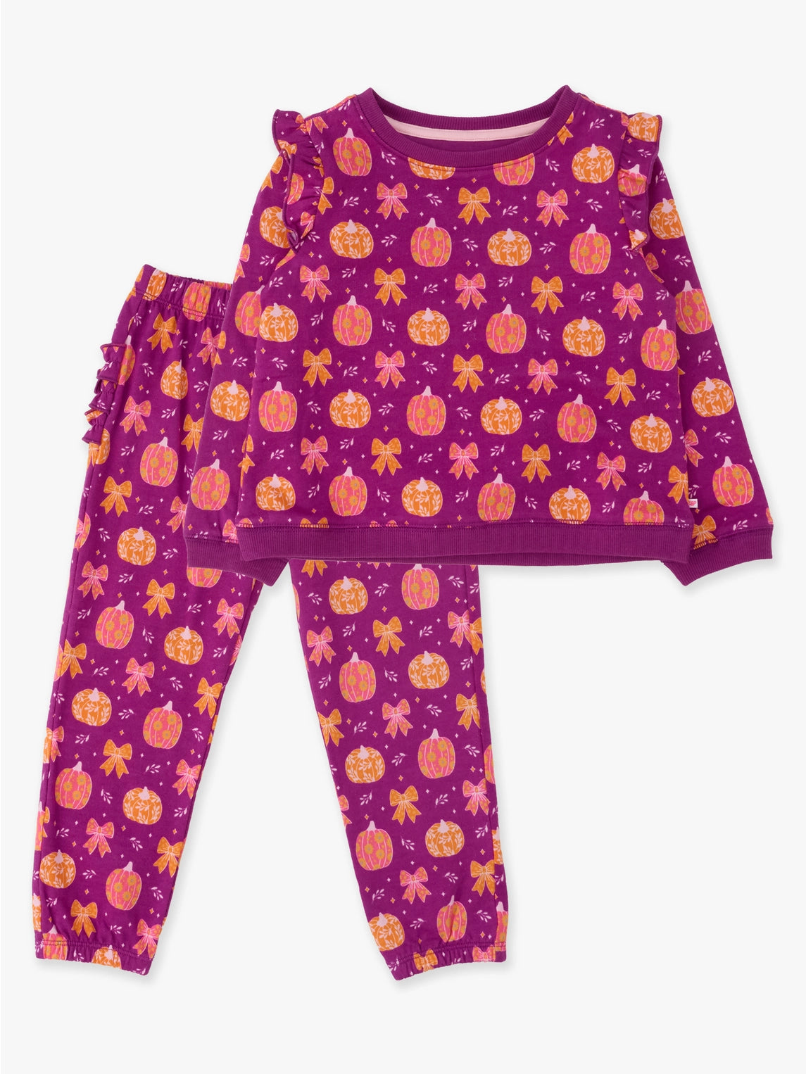 Pumpkins & Bows Flutter Jogger Set