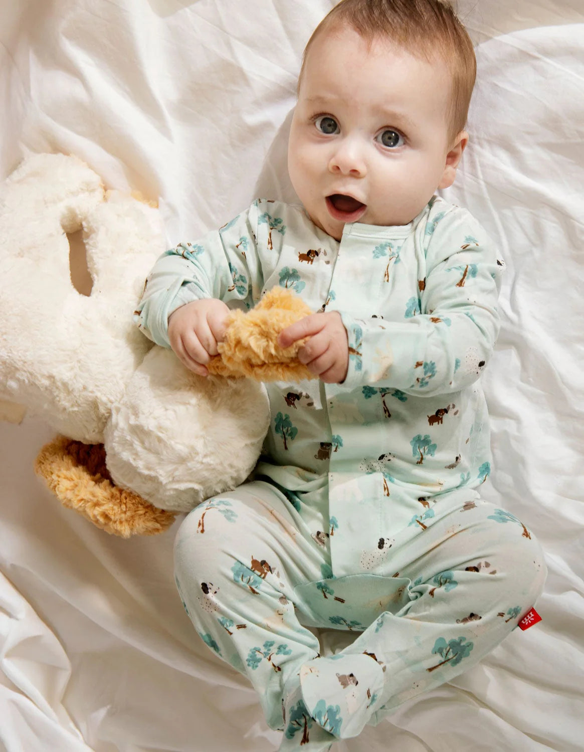 Central Bark Modal Magnetic Footie - Doodlebug's Children's Boutique