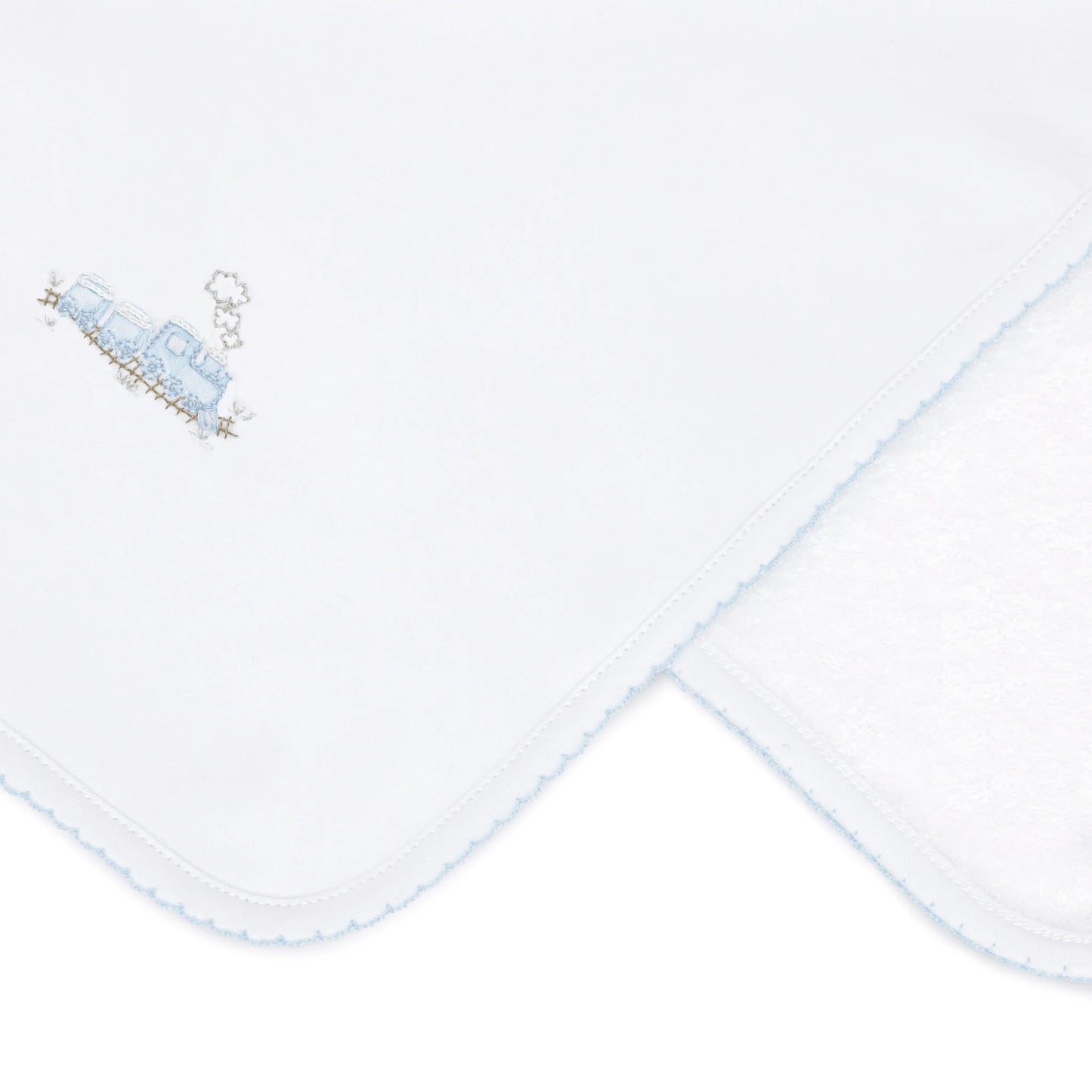 Choo Choo Train Embroidered Burp Cloth - Doodlebug's Children's Boutique