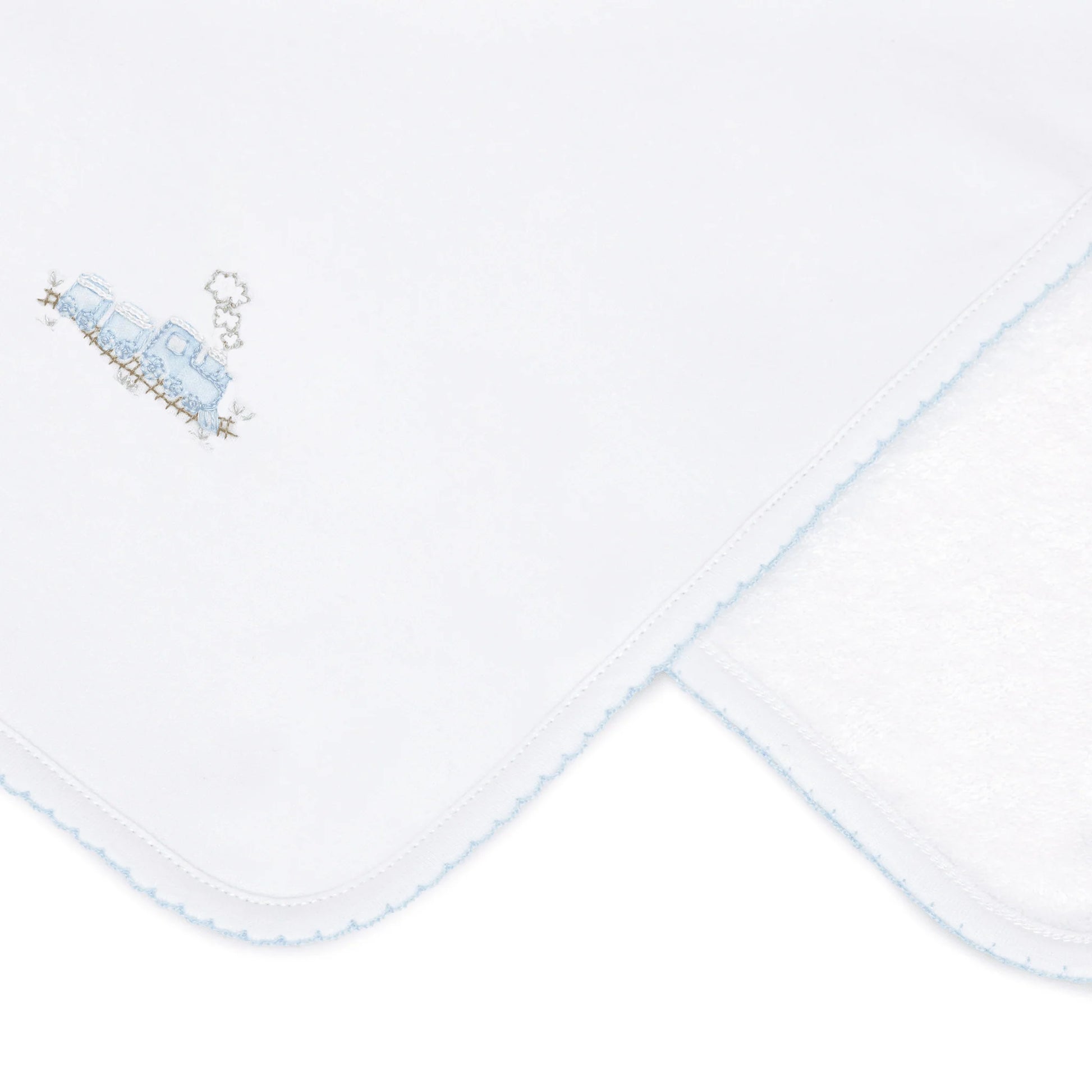 Choo Choo Train Embroidered Burp Cloth - Doodlebug's Children's Boutique