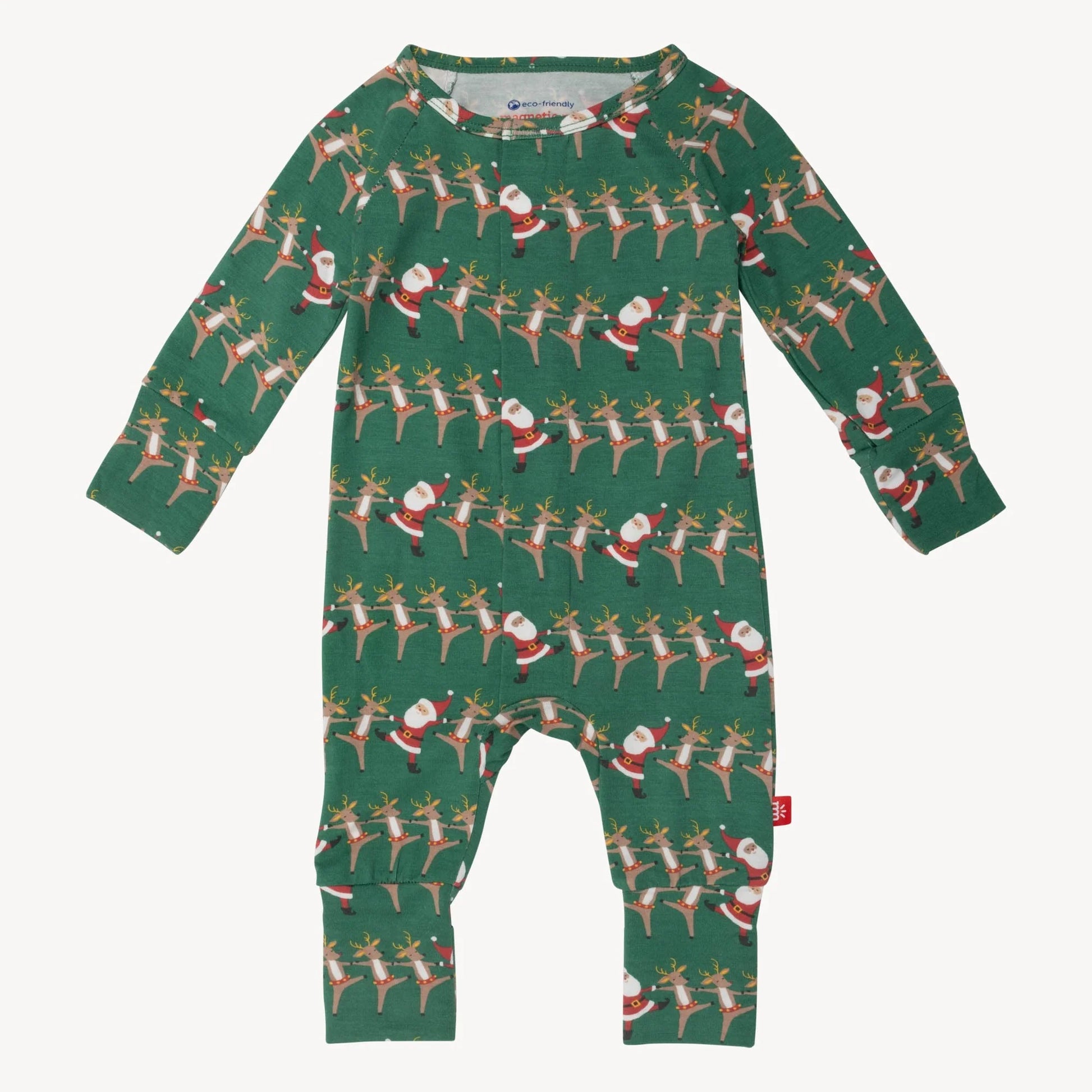 Christmas Can Can Modal Magnetic Coverall  - Doodlebug's Children's Boutique