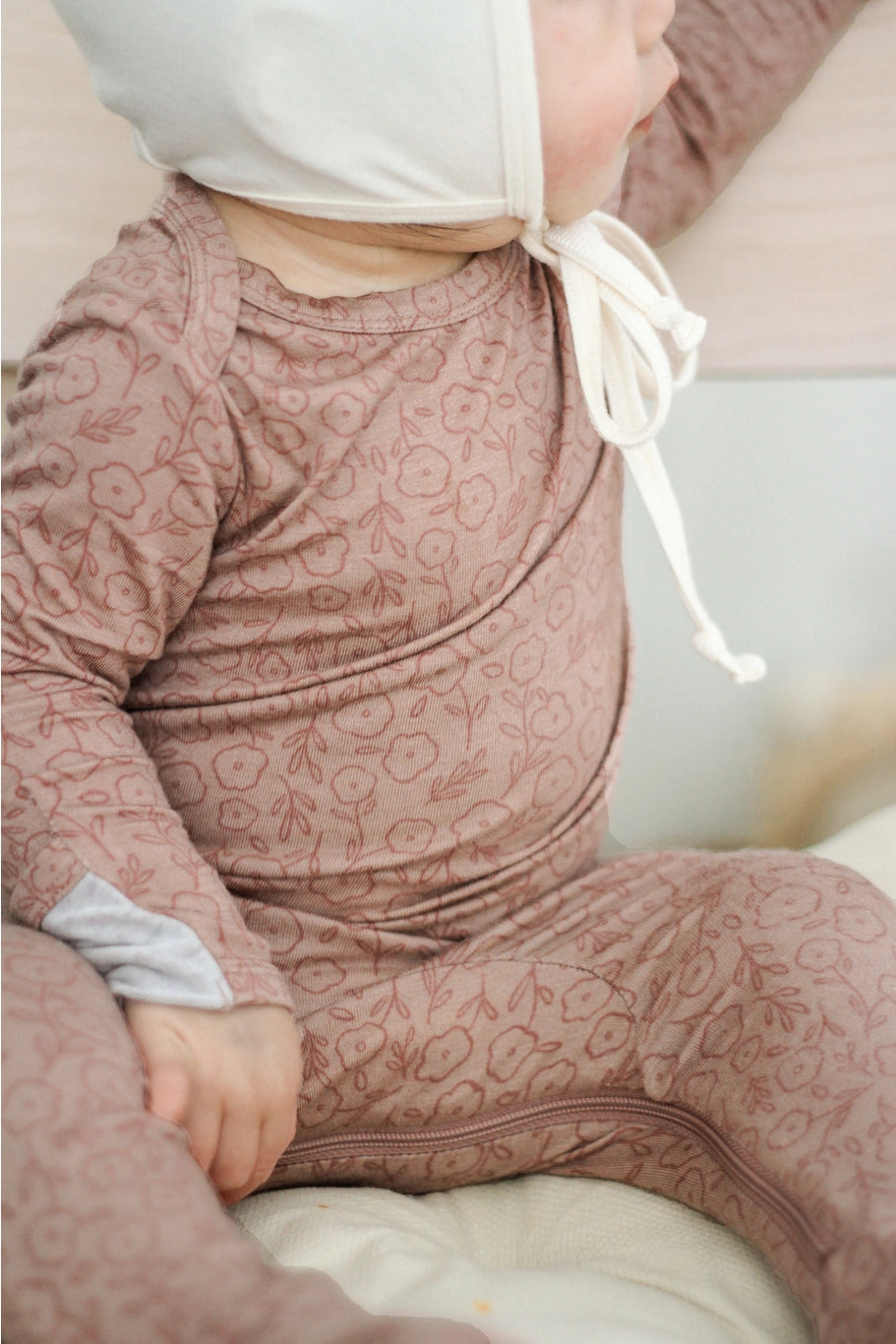 Convertible Pajama in Posies  - Doodlebug's Children's Boutique