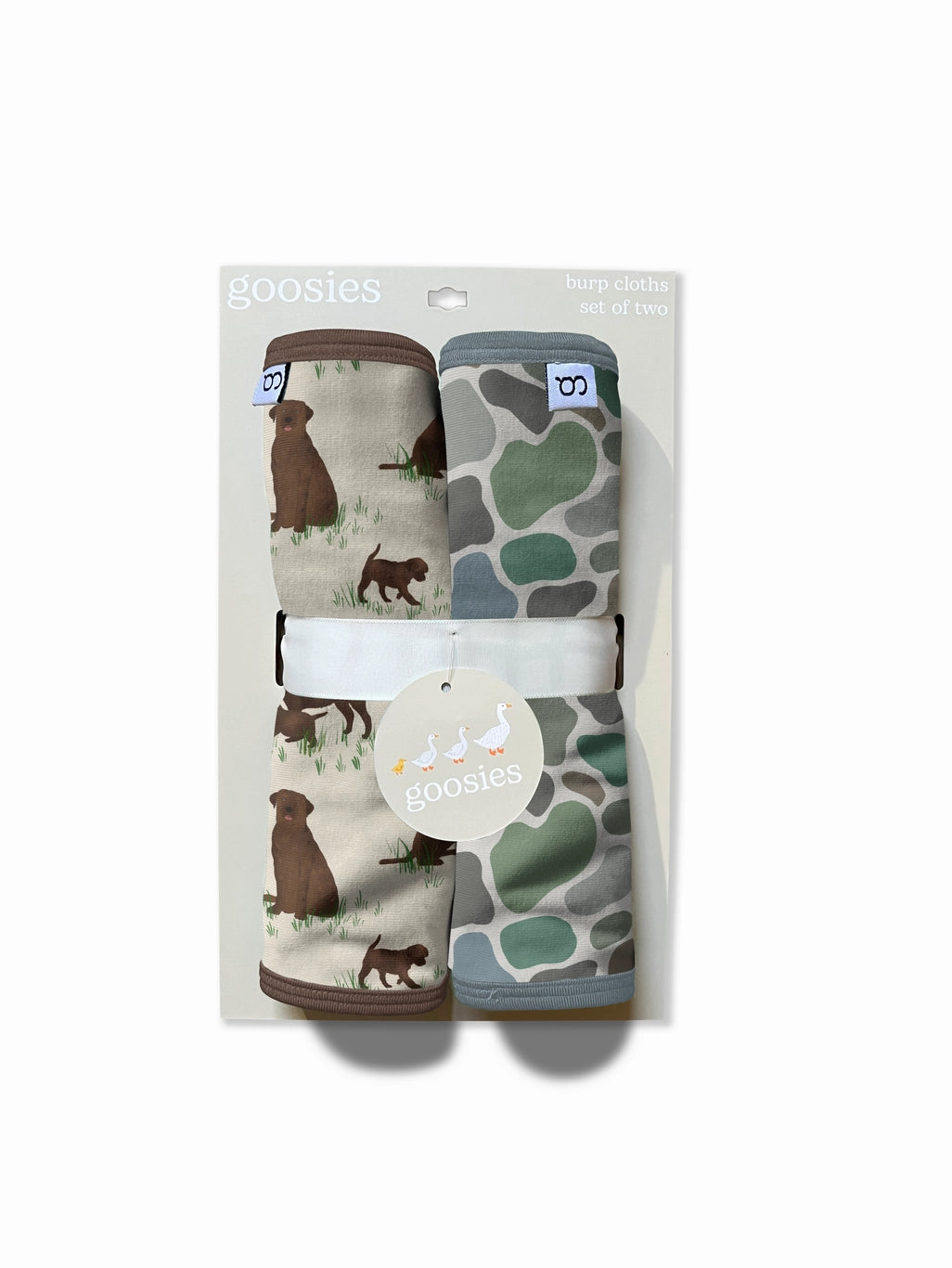 Labradors & Camo Burp Cloth Set - Doodlebug's Children's Boutique