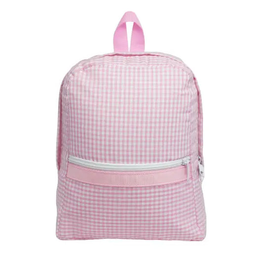 Pink Gingham Small Backpack  - Doodlebug's Children's Boutique