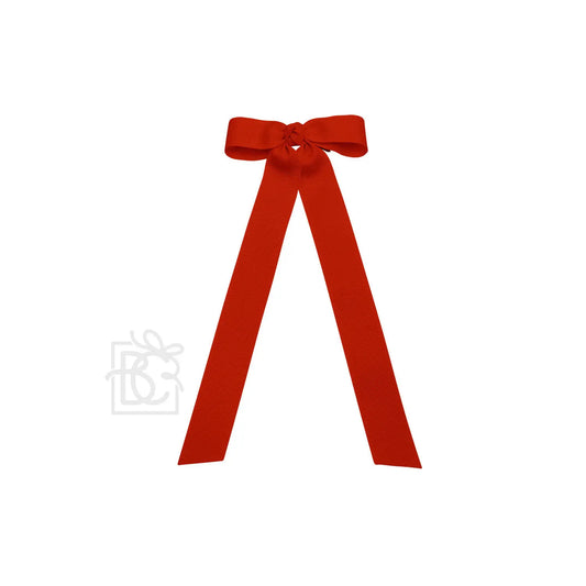 Flat Streamer Bow in Red  - Doodlebug's Children's Boutique