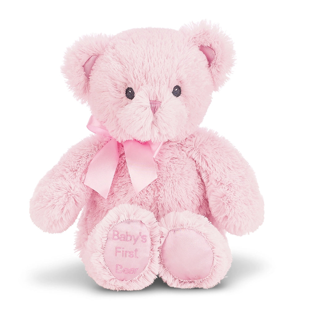 Pink Baby's First Bear - Doodlebug's Children's Boutique