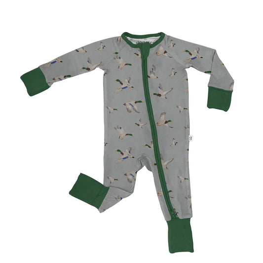 Mallards Long Sleeve Zip PJ - Doodlebug's Children's Boutique