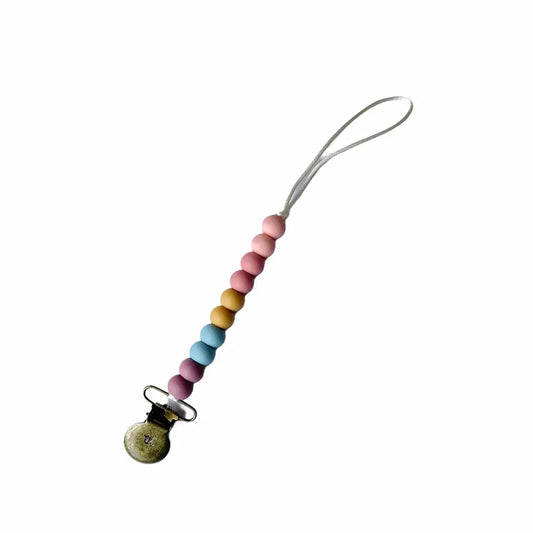 Petite Molly Paci and Toy Clip in Misty Rose  - Doodlebug's Children's Boutique