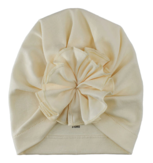 Bloom Hat in Eggnog - Doodlebug's Children's Boutique