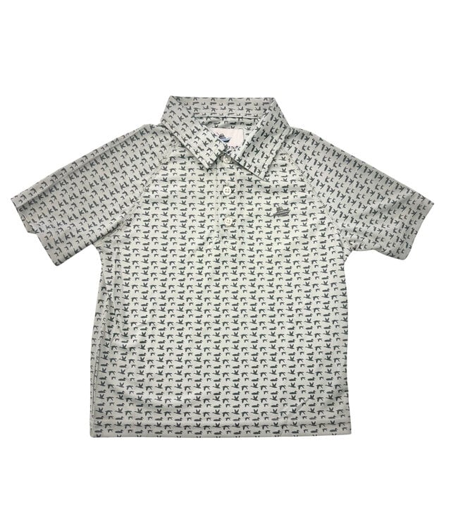 Duck Hunting Short Sleeve Performance Polo - Doodlebug's Children's Boutique