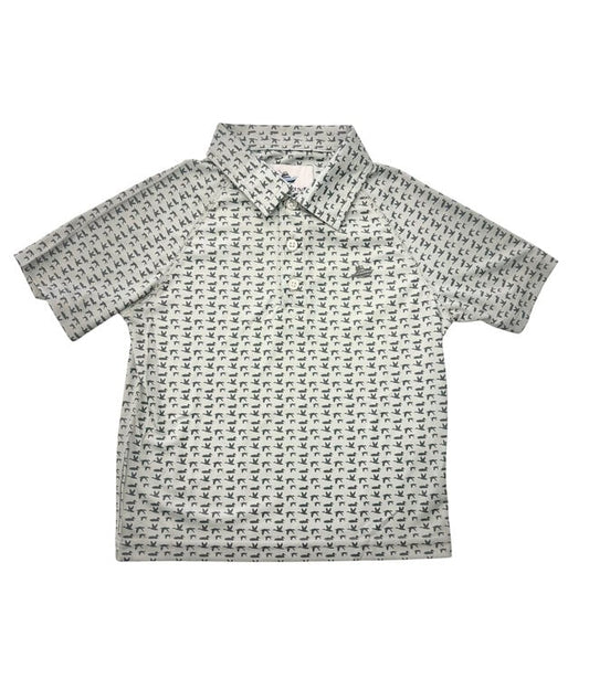Duck Hunting Short Sleeve Performance Polo - Doodlebug's Children's Boutique
