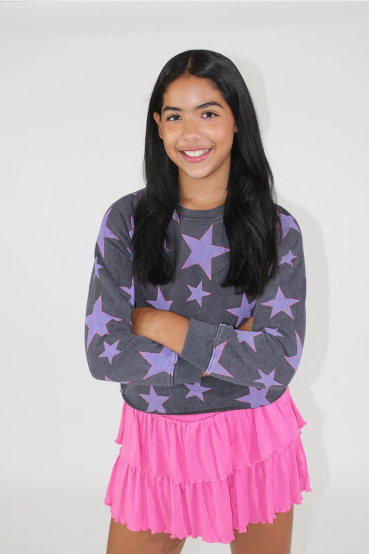All Over Stars Sweatshirt - Doodlebug's Children's Boutique