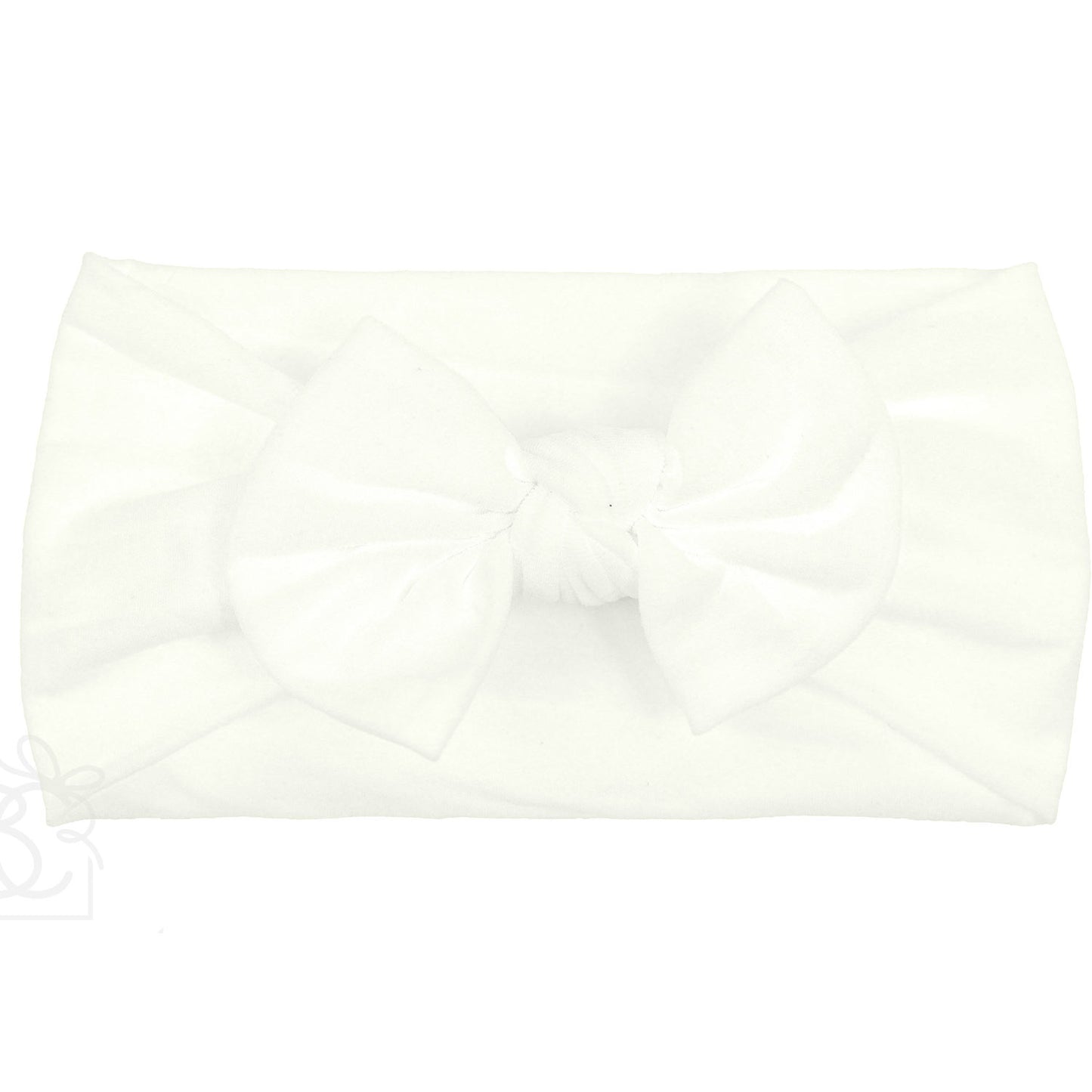 Knot Bow Headband in Antique White - Doodlebug's Children's Boutique