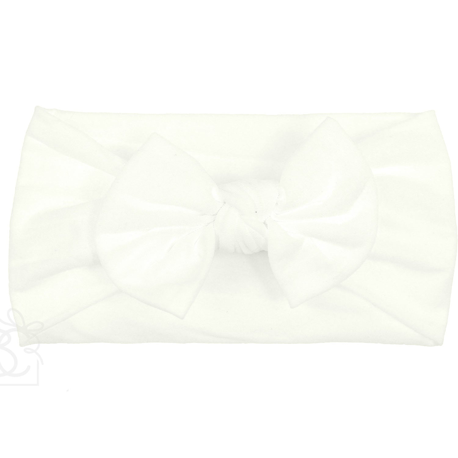 Knot Bow Headband in Antique White - Doodlebug's Children's Boutique