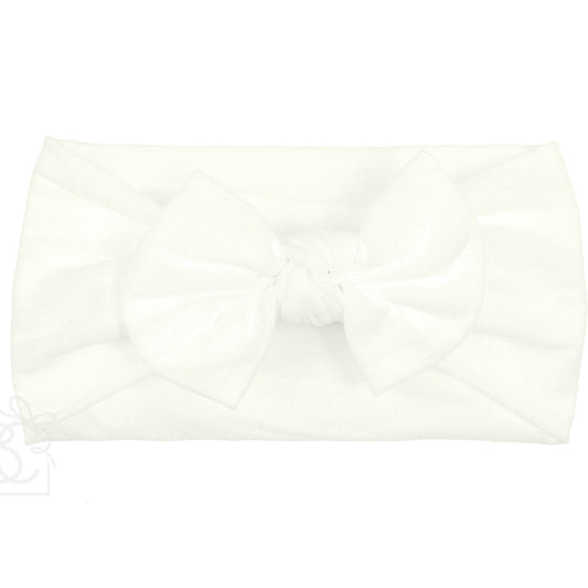 Knot Bow Headband in Antique White - Doodlebug's Children's Boutique