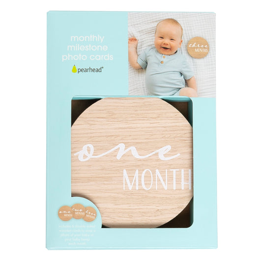 White Wooden Reversible Milestone Photo Cards - Doodlebug's Children's Boutique