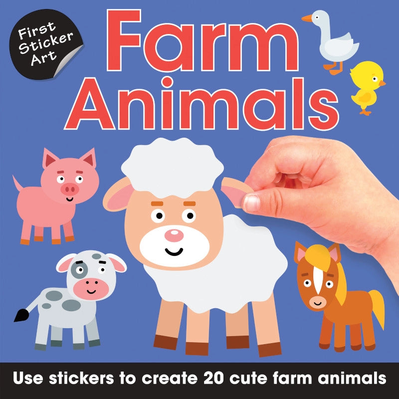 Farm Animals First Sticker Art Book  - Doodlebug's Children's Boutique