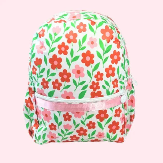 Wipeable In Bloom Medium Backpack with Pockets