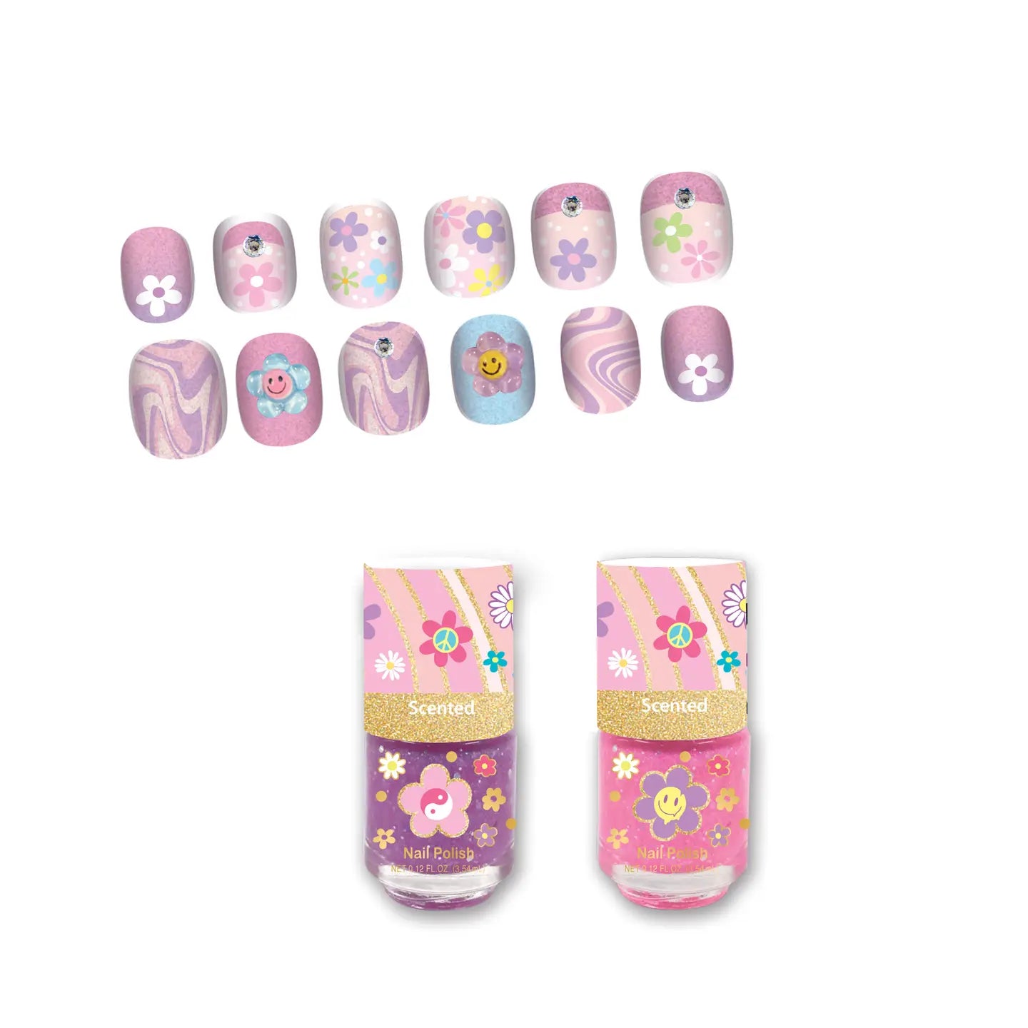 Groovy Flower Love Nails Set - Doodlebug's Children's Boutique