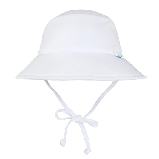 Breathable Sun Protection Bucket Hat in White  - Doodlebug's Children's Boutique