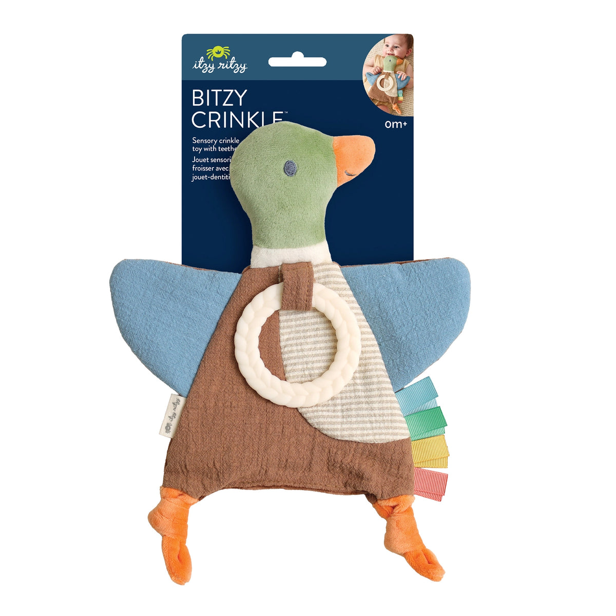 Mallard Duck Bitzy Crinkle™ - Doodlebug's Children's Boutique