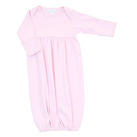 Solid Pink Essentials Gown - Doodlebug's Children's Boutique