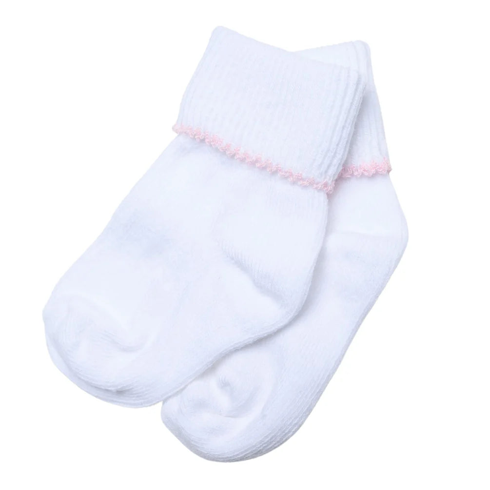 Pink Trim Essentials Socks - Doodlebug's Children's Boutique