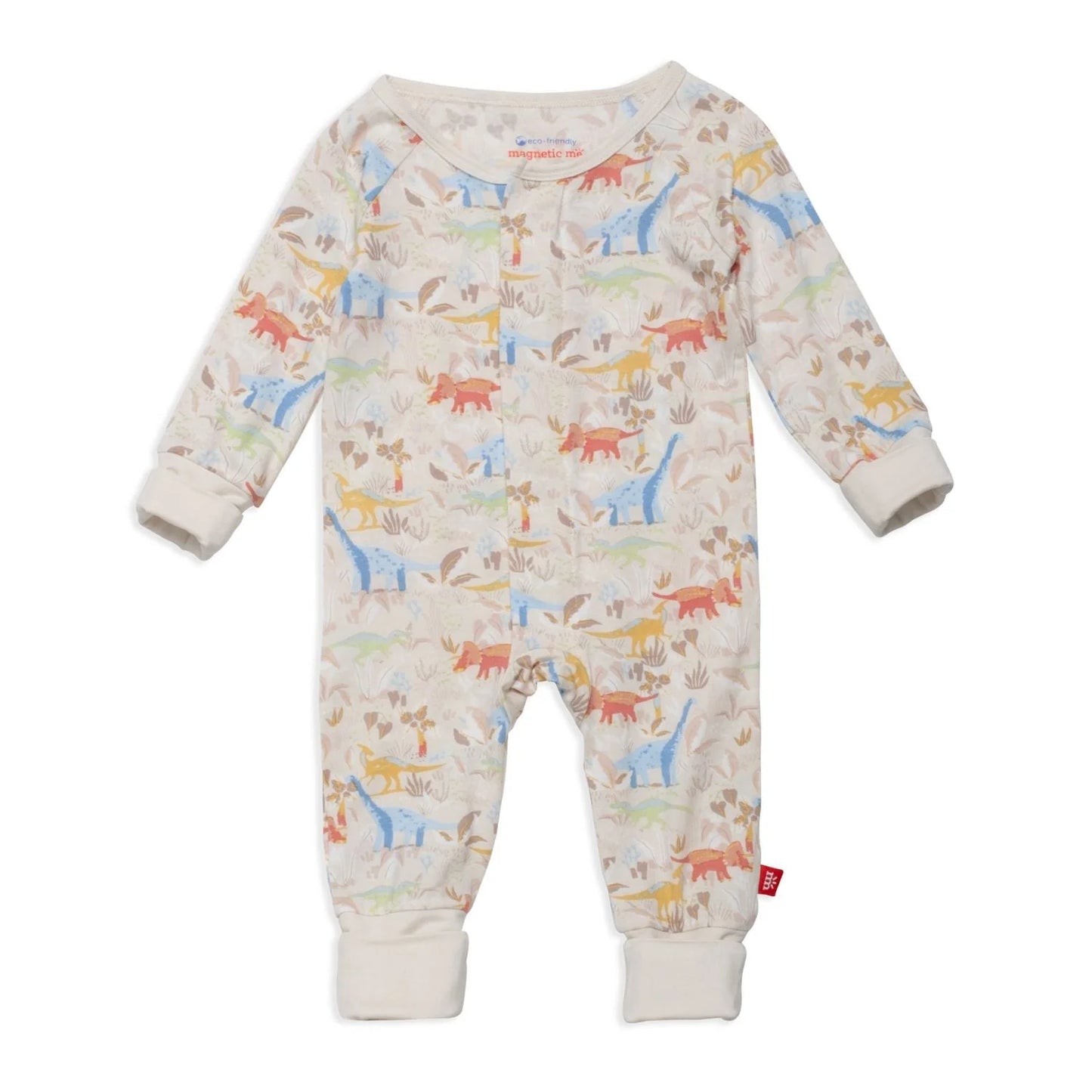 Ext-ROAR-Dinary Modal Magnetic Coverall  - Doodlebug's Children's Boutique