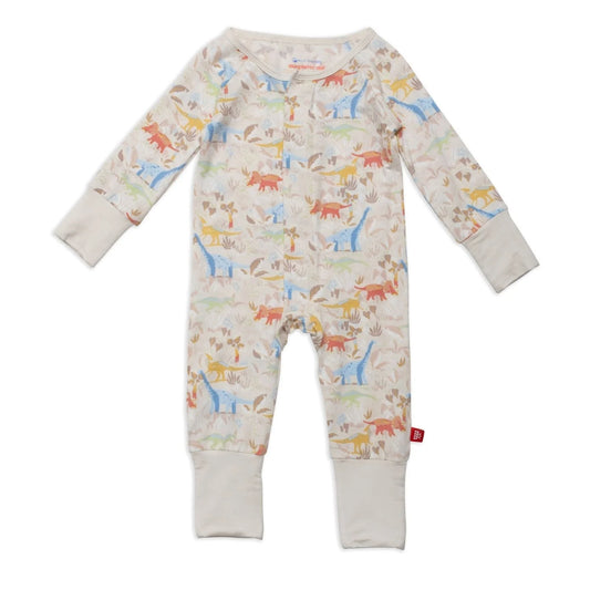 Ext-ROAR-Dinary Modal Magnetic Coverall  - Doodlebug's Children's Boutique