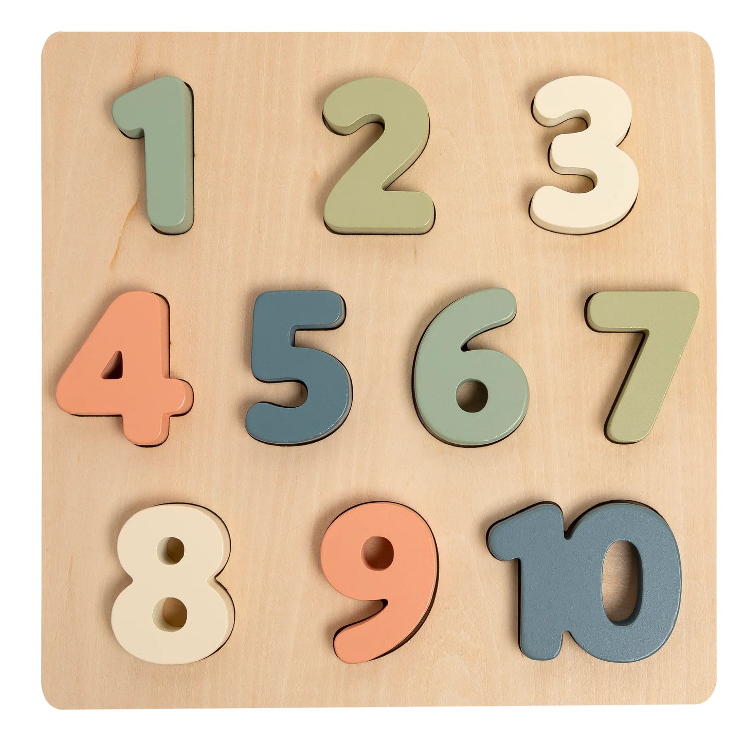 Wooden Numbers Puzzle  - Doodlebug's Children's Boutique