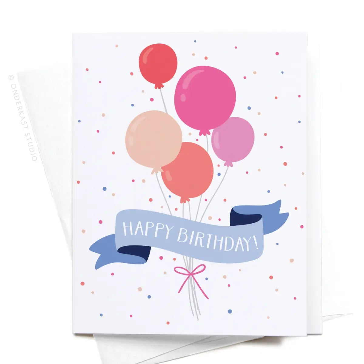 Party Balloons Birthday Greeting Card  - Doodlebug's Children's Boutique