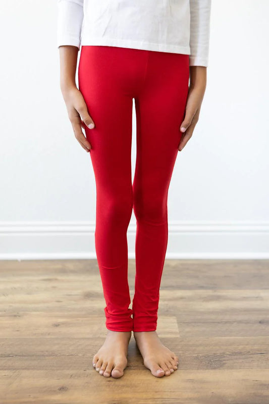 Red Leggings  - Doodlebug's Children's Boutique