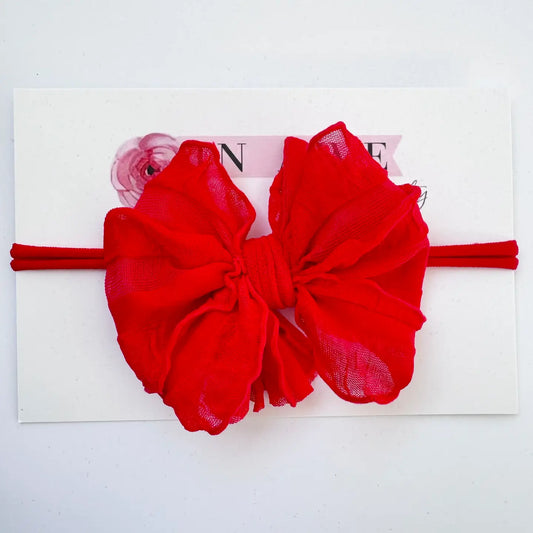 Bright Red Mini Headband