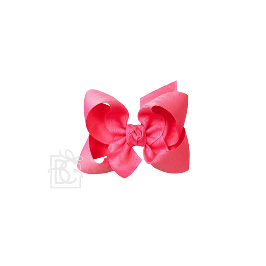 Large Bow in Neon Pink  - Doodlebug's Children's Boutique