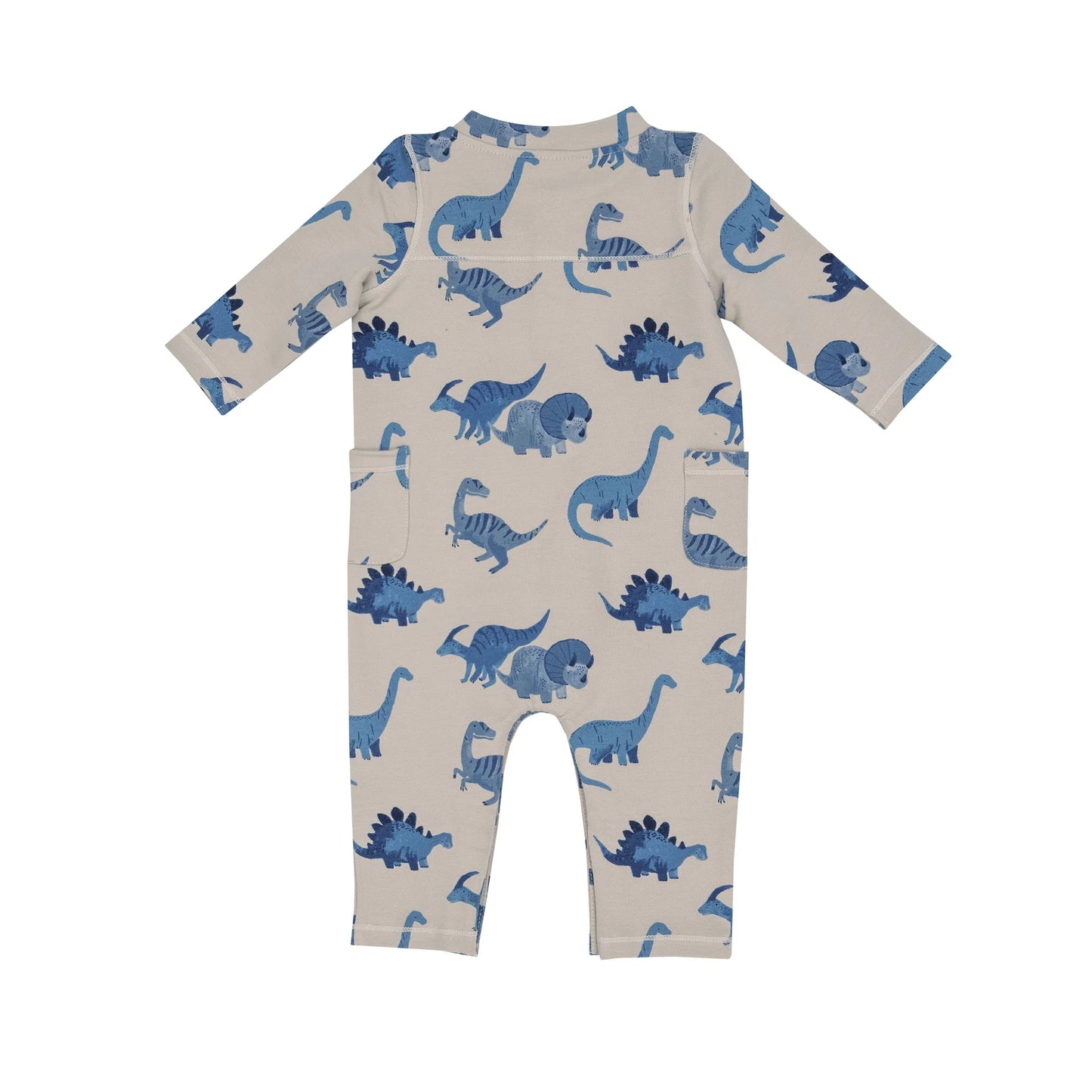 French Terry Romper in Dino Friends  - Doodlebug's Children's Boutique