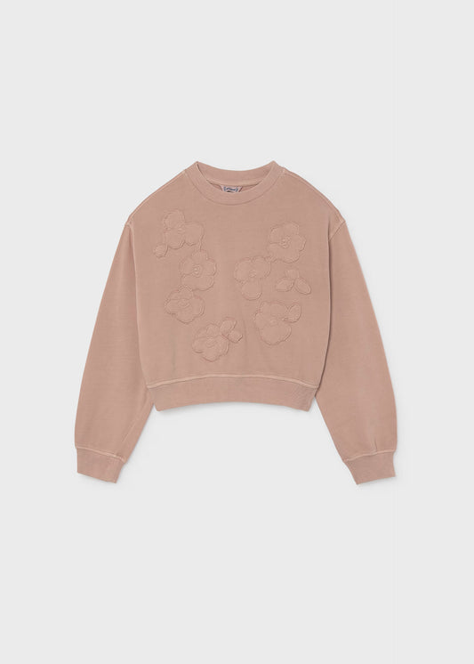 Blush Embroidered Pullover - Doodlebug's Children's Boutique