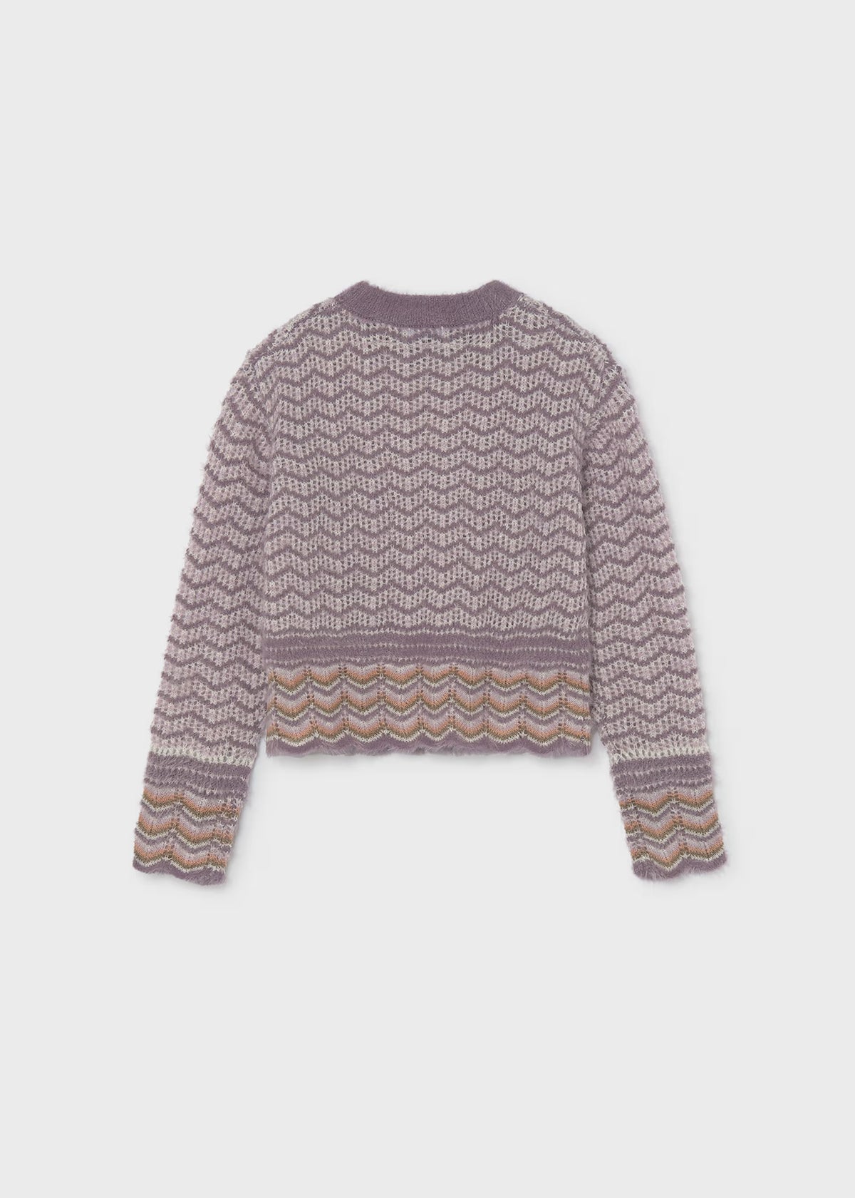 Lavender Geometric Sweater - Doodlebug's Children's Boutique
