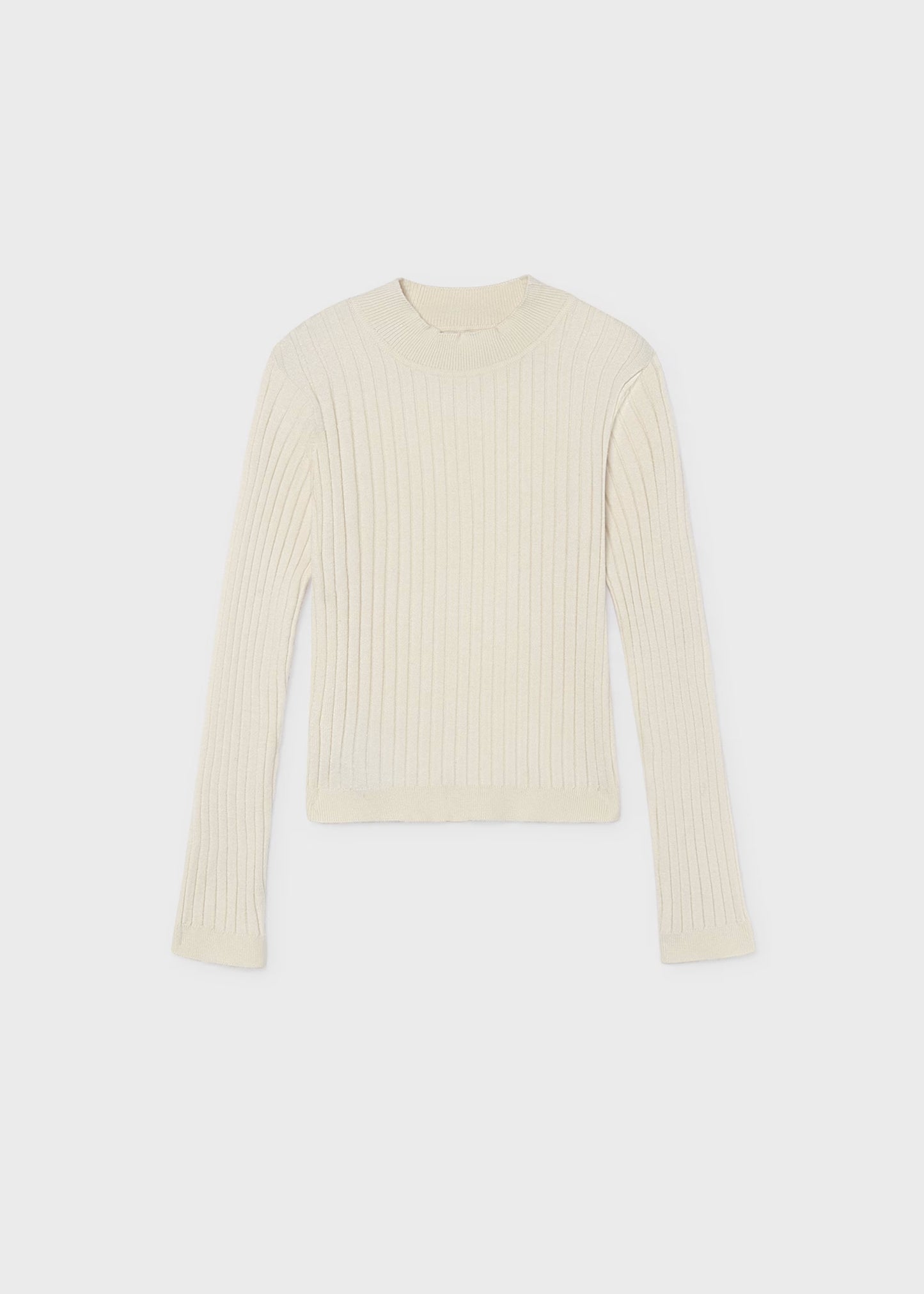 Cream Knit Mockneck Sweater - Doodlebug's Children's Boutique