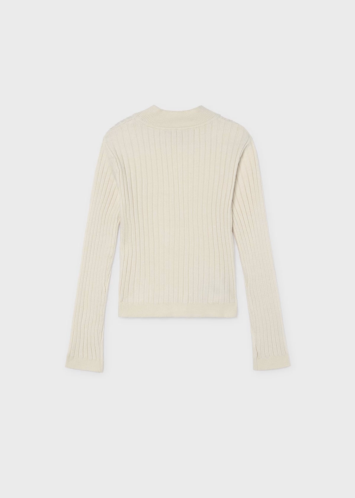 Cream Knit Mockneck Sweater - Doodlebug's Children's Boutique