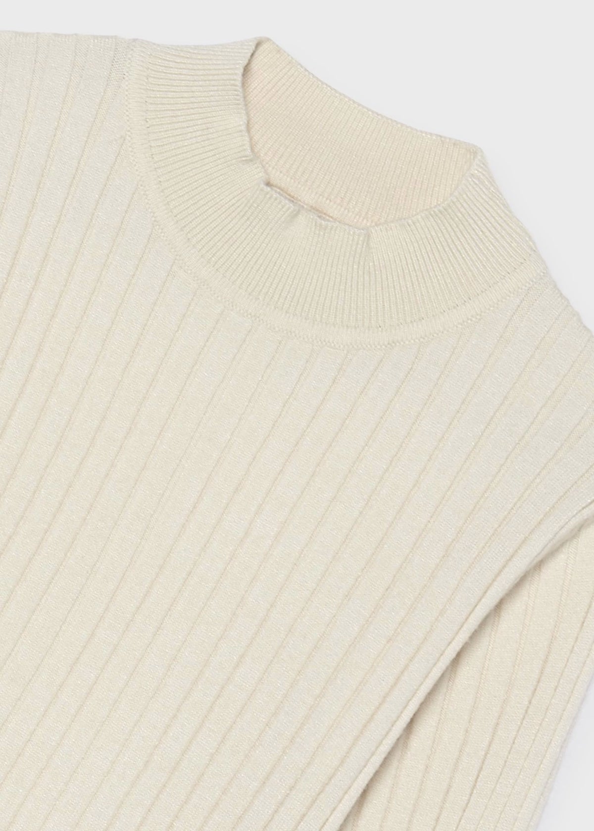 Cream Knit Mockneck Sweater - Doodlebug's Children's Boutique