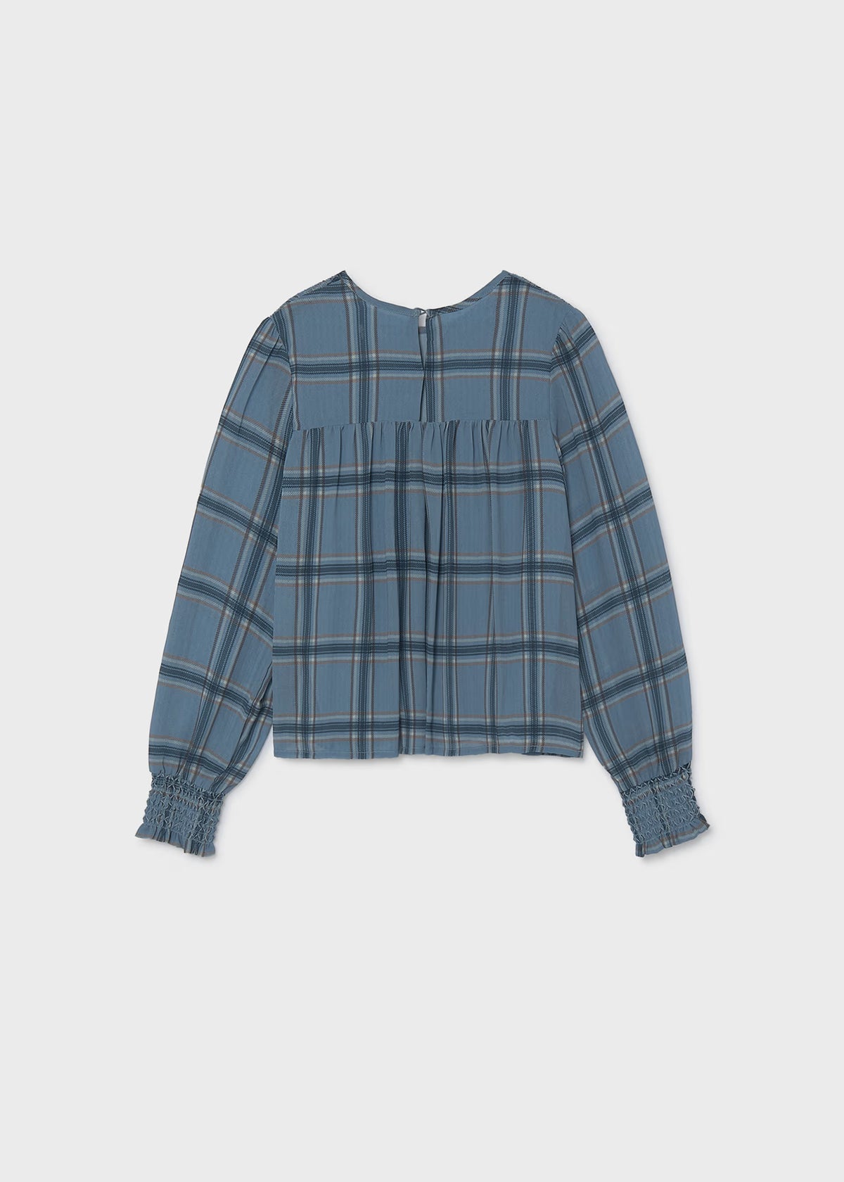 Iceburg Plaid Smocked Chiffon Top - Doodlebug's Children's Boutique