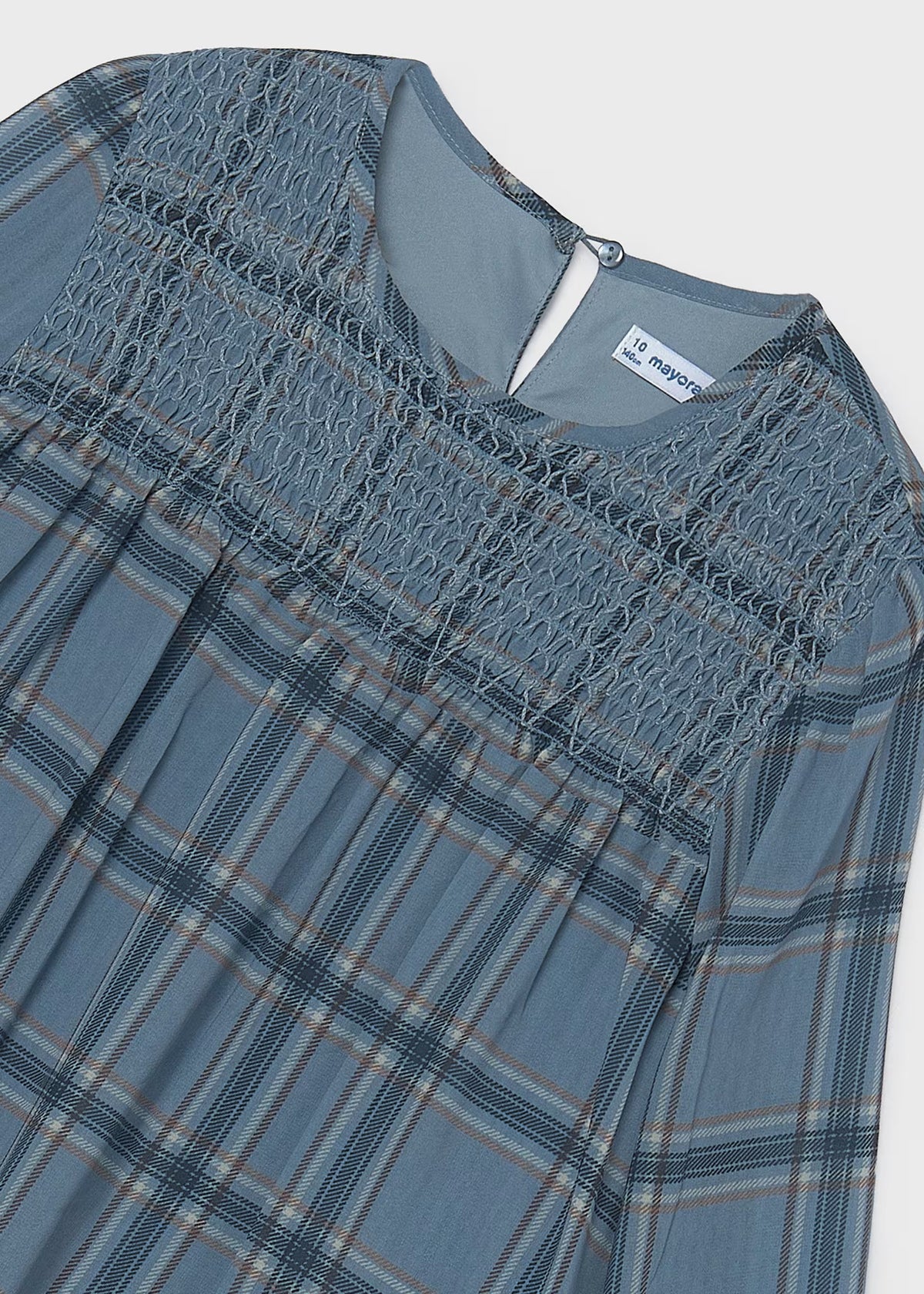 Iceburg Plaid Smocked Chiffon Top - Doodlebug's Children's Boutique